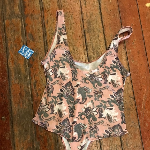 NWT Freepeople Intimately paisley bodysuit - Picture 3 of 4